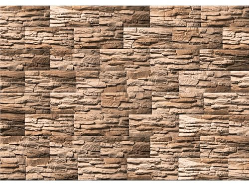 murando - Fototapete XXL Steinoptik 3D 500x280cm- Foto Tapete Schlafzimmer Wohnzimmer Vliestapete XXL Wandtapete Motivtapeten Bildtapete 3d Effekt Wand Dekoration - Steine Steinwand Steinmauer