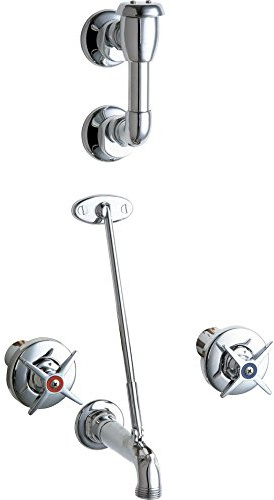 CHICAGO FAUCETS 911-CP Concealed Hot and Cold Water Sink