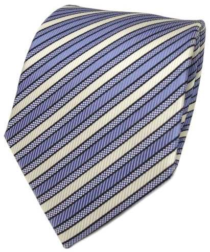 TigerTie Designer Seidenkrawatte in gestreift, Krawattenbreite 8 cm