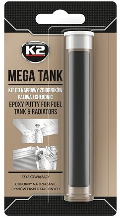 Zweikomponenten-Epoxid-Knetmasse Epoxid-Masse Epoxid-Harz Epoxid-Härter Reparatur-Knetmasse Dichtmittel Kraftstofftank Benzintank Kraftstoffbehälter Kühler wasserbeständig ölbeständig benzinbeständig temperaturbeständig bis 121°C 28g