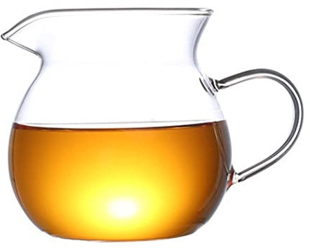 Mozentea Chinesischer Gong Kung Fu Tee- und Milchkrug aus Glas, Cha Hai Tee-Fairness-Tasse, Sharing-Krug Gong Dao Bei 280 ml