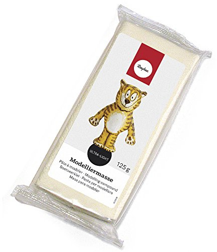 Rayher Modelliermasse ultra-light, feinste Modelliermasse, 125 g, lufttrocknend, kein Brennen nötig, sofort gebrauchsfertig, 3449700, Beige