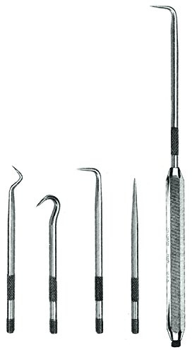 Ullman H4W 4-Piece Hook and Pick Set with Vinyl Case