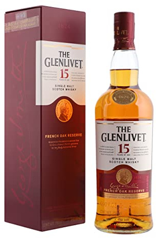 The Glenlivet 15 años Whisky Escocés de Malta Premium, 700ml