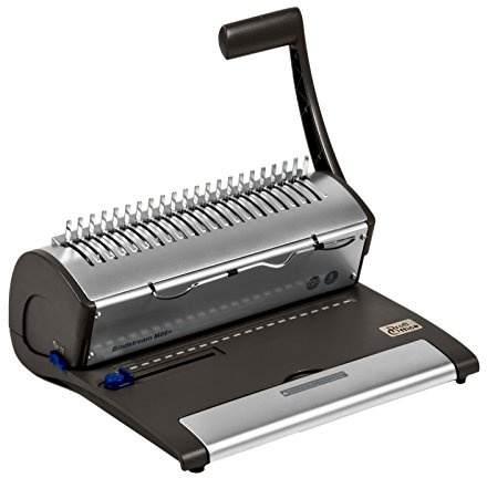 ProfiOffice Bindegerät Bindestream M08+ – Spiralbindung Ringbindemaschine für DIN A4, stanzt 8 Blatt & bindet bis 220 Blatt, edler Vollmetall-Spiralbinder für Studenten & Home Office (79017)