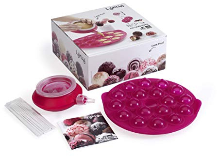 Lékué 3000010SURM017 Kit Cake Pops Silicone Platine Rose Standard