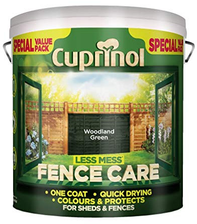 Cuprinol Less Mess Fence Care 6L Woodland Green (448192)