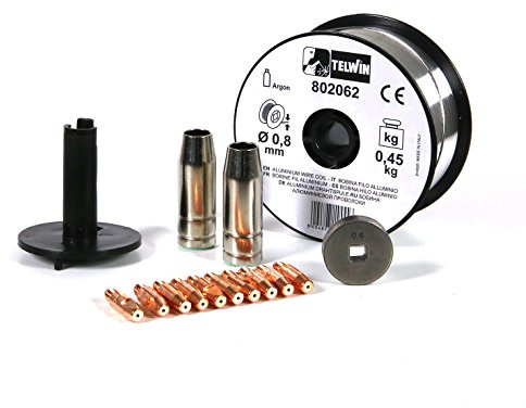 Telwin S.p.A. 802036 aluminiumsvetssats diameter 0,8 mm för Mig-Mag svetsning, mässing