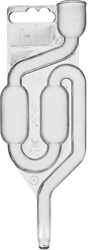 Browin 405584 Gärröhrchen aus Plastik Maxi, durchsichtig, für Ballons, für Wein, für die Gärung vonkoholischen Getränken