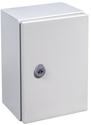 IDE GN302515 Armoires portes opaques avec plaque Gris 300 mm x 250 mm x 150 mm