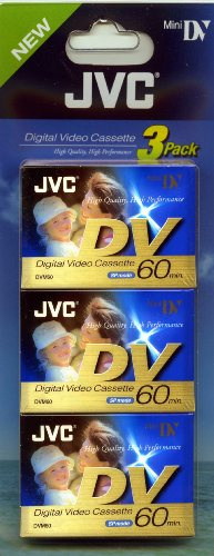 JVC 3 mini rubans DVD 60 minutes