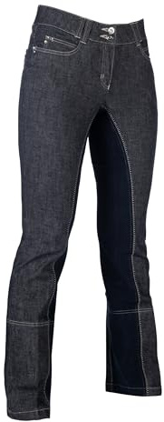 HKM Jodhpur-Miss 6169 Alos - Pantaloni da Adulto, Taglia 42, Colore: Blu Jeans/Blu Scuro