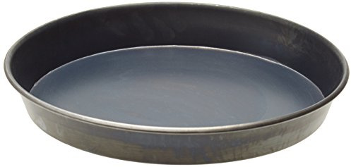 Pentole Agnelli Lamiera Blu Tortiera Tonda per Pizze , Nero, 26 cm