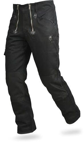 TMG Zunfthose für Herren, Dachdeckerhose mit Kniepolstertaschen | Handwerkerhose mit viel Stauraum, Schornsteinfeger Arbeitshose aus 100% Baumwolle, robuste Zunfthose
