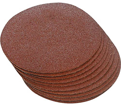 Dapetz ® Sanding Discs 300mm 30 Pc 60 80 and 120 Grit Hook & Loop Aluminium Oxide Round Sandpaper Disk Sand Sheets Sander Polishers and Backing for Quick Fitting