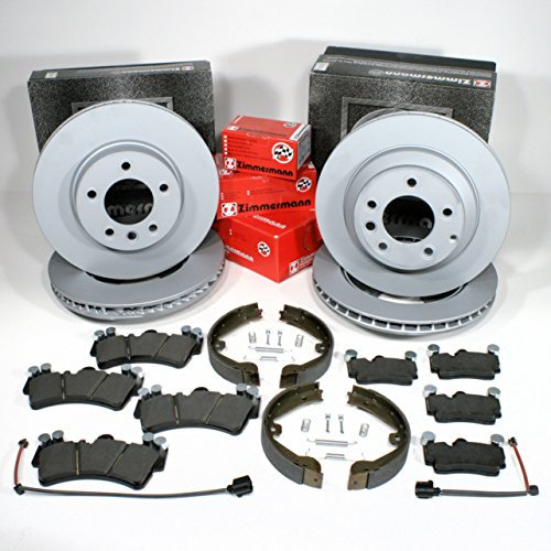 Zimmermann Bremsen Set vorne + hinten + Handbremsbacken + Zubehör für hinten
