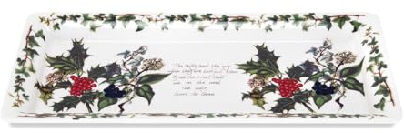 Portmeirion Home & Gifts HV52850-X Sandwich-Tablett, Keramik, mehrfarbig, 14 x 30,5 x 2,1 cm