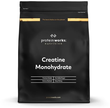 THE PROTEIN WORKS Monohidrato de Creatina en Polvo | 100% Puro y Fino | Suplemente de Calidad Para el Crecimiento Magro Muscular | Vegano | Explosión de Bayas | 250g