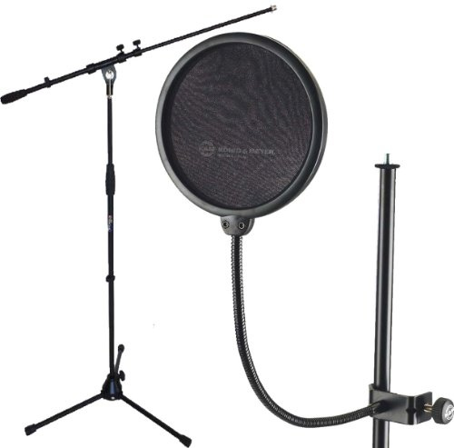 K&M 23956 Popschutz + keepdrum MS107B Mikrofonständer
