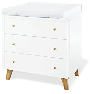 PINOLINO Wickelkommode Wickeltisch Pan breit, weiß