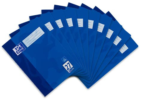 Oxford Schulheft A4, 32 Blatt, Lineatur 27, liniert, 10 Stück