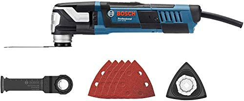 Bosch Professional GOP 55-36 Multi-Cutter, 550 W Motor, Starlock Schleifplatte AVZ 93 G, StarlockMax fähig, 1 Stück, 0601231102