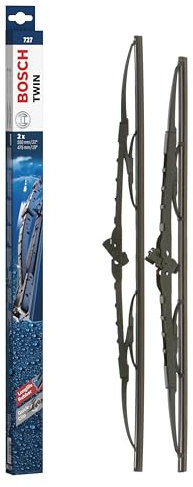 Escobilla limpiaparabrisas Bosch Twin 727, Longitud: 550mm/475mm – 1 juego para el parabrisas (frontal)