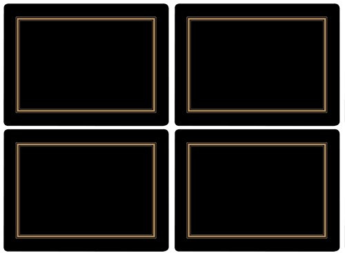 Classic Black Tischunterlage 4 Stück (s)