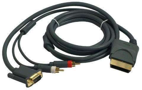 5.1 VGA HD cable fox XBOX360 1,80m GOLD