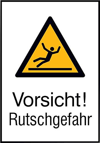 Format 4044589367976 – Warnschild ALU gepr Rutschgefahr 262 x 371