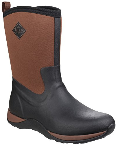 MUCK Arctic Weekend Mid Snow Boot för kvinnor, Svart/brun, 43 EU