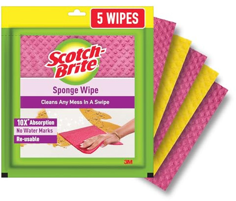 Scotch-Brite Sponge Wipe 5 Pcs pack ( Multipurpose)