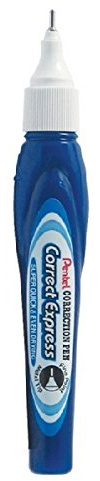 Pentel (zle52) Bonne Express Stylo correcteur fluide Blanc Tipp Ex White Out originale Pointe en métal à séchage rapide – 7 ml (Lot de 1)