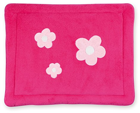 Bemini by Baby Boum 219LIZIE57SF Laufgittereinlage / Krabbeldecke SOFTY LIZIE pompon 75x95 cm ,rosa