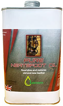 Lubrisolve Olio Di Piede Di Bue Puro Al 100% , Olio E Conservante Naturale Per Articoli Di Pelle - 500 Ml
