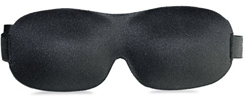 Hauptstadtkoffer Augenmaske I Schlafbrille Premium aus Polyester I lichtdicht und geruchsneutral I Schlafmaske I 24 cm I Schwarz
