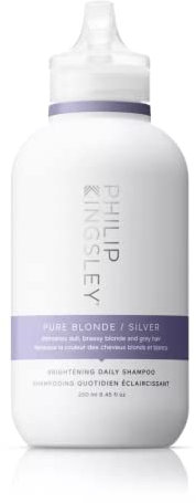 Philip Kingsley | Pure Blonde/Silver Purple Brightening Shampoo | Colour Correcting Shampoo for Blonde, Silver, Grey Platinum Bleached, Brassy Hair | For Orange Brassiness and Yellow Tones | 250ml