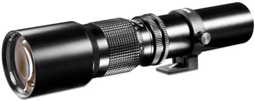 Walimex pro 500/8,0 Linsen Objektiv kompatibel mit MFT Kameras, DSLR-Objektiv für Vollformat und APSC, Teleobjektiv mit eingebauter Irisblende, hochwertiges Kameraobjektiv