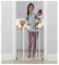 Regalo Easy Step Extra Tall Walk Thru Baby Gate, Bonus Kit, Includes 4-Inch Extension Kit, Pressure Mount Kit and Wall Cups and Mounting Kit, White