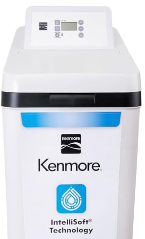 Kenmore 420 Water Softener System – 40,000 Grain Capacity with Salt Saving Technology – Whole Home Hard Water & Iron Reduction – Compact, Easy Install