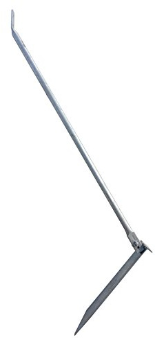 Connex HV4271 Sturm-Zaunanker für alle Tore und Zäune geeignet, Erdspieß klappbar 1300 x 40 mm, feuerverzinkt