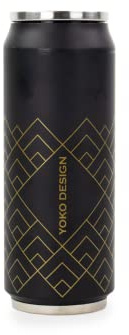 Yoko Design Thermoskanne, doppelwandig, aus Edelstahl, BPA-frei, wiederverwendbar, umweltfreundlich, für Wasser, Sport, Kinder, Büro, Reisen, 280/500/700 ml