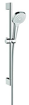 hansgrohe Croma Select E Duschset 0,65m, 3 Strahlarten, Weiß/Chrom