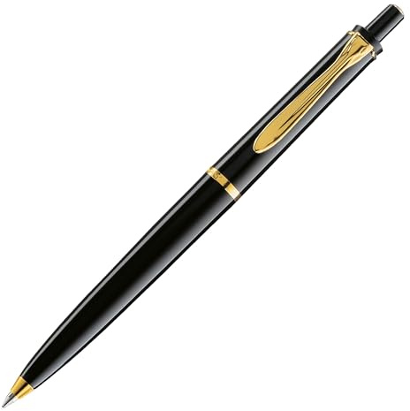 Pelikan Kugelschreiber Classic 200, Schwarz, hochwertiger Druckkugelschreiber im Geschenk-Etui, 996686