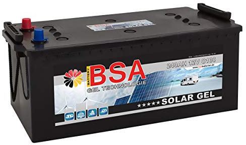 Gel Batterie 240Ah 12V Blei Gel Solarbatterie Wohnmobil Boot Versorgungsbatterie statt 210Ah 220Ah 230ah