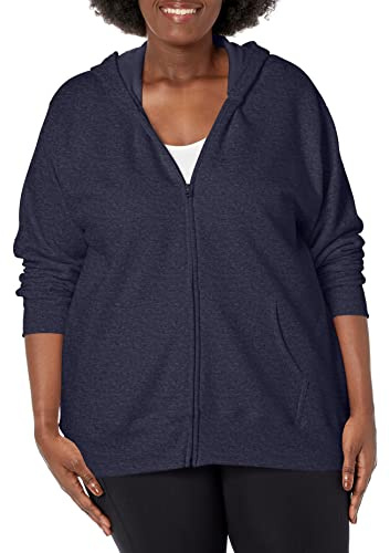 Just My Size Just My Size Fleece-Kapuzenpullover mit Reißverschluss, EcoSmart Mittelschweres Kapuzen-Sweatshirt Taglia Unica. Donna (Pacco da 1)