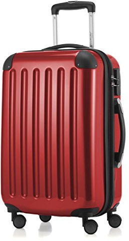Hauptstadtkoffer Alex - Handgepäck Koffer 55x38x23 cm, 42 L, Zahlenschloss, erweiterbarer Hartschalen Trolley aus PC ABS, 3,2 kg, 4 Doppelrollen, Rot | ABS/PC-Hartschale · Zahlenschloss · Erweiterbar · 3.2 kg Leicht · 4 Rollen · Austauschbare Ersatzteile · Kabinengepäck