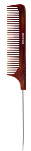 Beter – Peine cola de ratón, ideal para crepar el cabello, darle volumen y separar mechones para aplicar tinte.