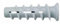 Fischer Tassello nylon FTP K 10 per calcestruzzo cellulare, 78414, 10 Pezzi