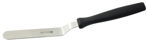 FMprofessional Spatola professionale da cucina per Glassa, materiale resistente in Acciaio inossidabile, con impugnatura ergonomica, dimensioni 22.5x11.5x1.6 cm